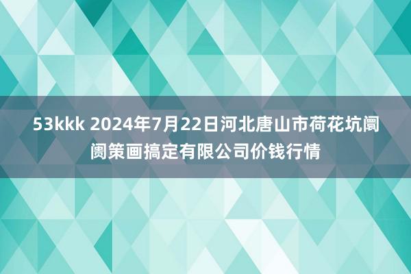 53kkk 2024年7月22日河北唐山市荷花坑阛阓策画搞定有限公司价钱行情