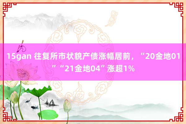 15gan 往复所市状貌产债涨幅居前，“20金地01”“21金地04”涨超1%