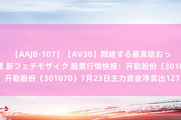 【AAJB-107】【AV30】悶絶する最高級おっぱい生々しい性交 4時間 新フェチモザイク 股票行情快报：开勒股份（301070）7月23日主力资金净卖出127.03万元