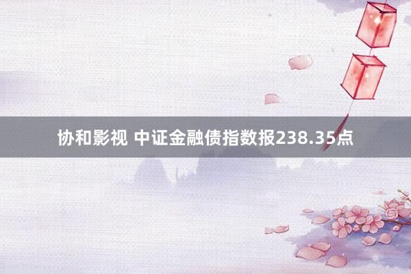 协和影视 中证金融债指数报238.35点