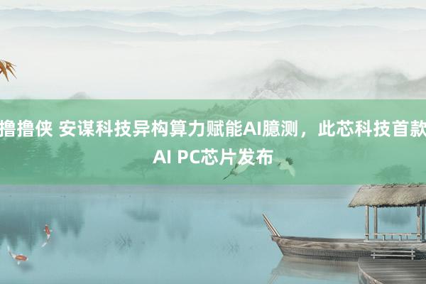 撸撸侠 安谋科技异构算力赋能AI臆测，此芯科技首款AI PC芯片发布